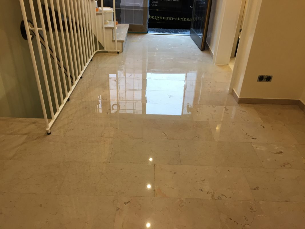 Trani Kalkstein aufarbeiten polieren reinigen