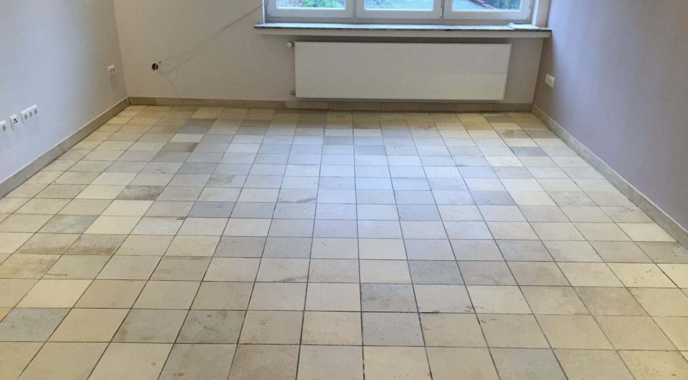 Solnhofener Platten aufarbeiten reinigen